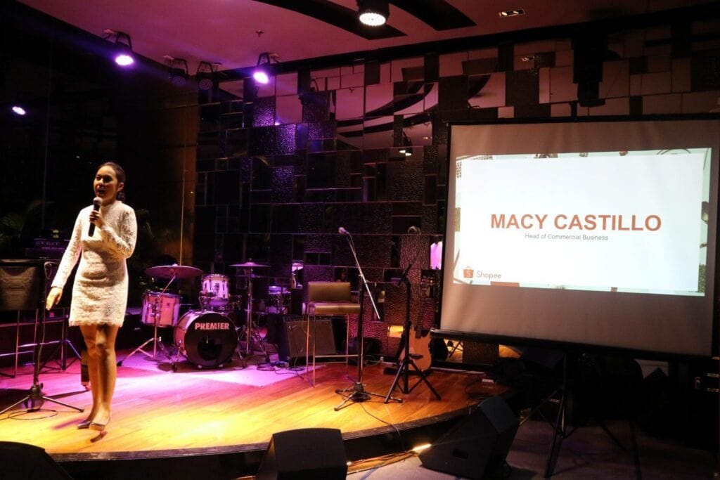 Macy Castillo, Shopee’s Head of Commercial Business. Shopee is a mobile-first shopping app