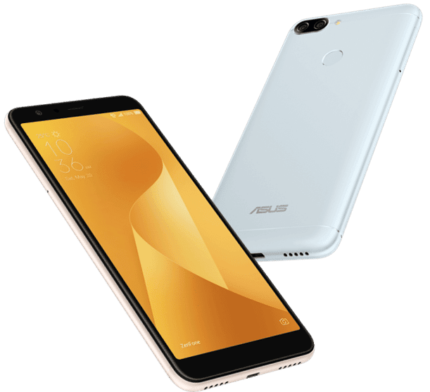 ASUS Zenfone Max Plus in Azure Silver and Sunlight Gold
