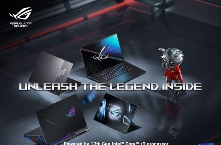 ASUS ROG and TUF Gaming Laptops powered by 12th Gen Intel Core