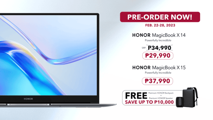 Honor MagicBook X14 and X15 Pre-order Promo