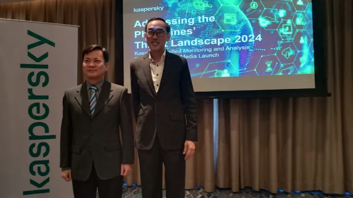 Kaspersky Southeast Asia Systems Engineering Head Victor Chu and General Manager Yeo Siang Tiong.