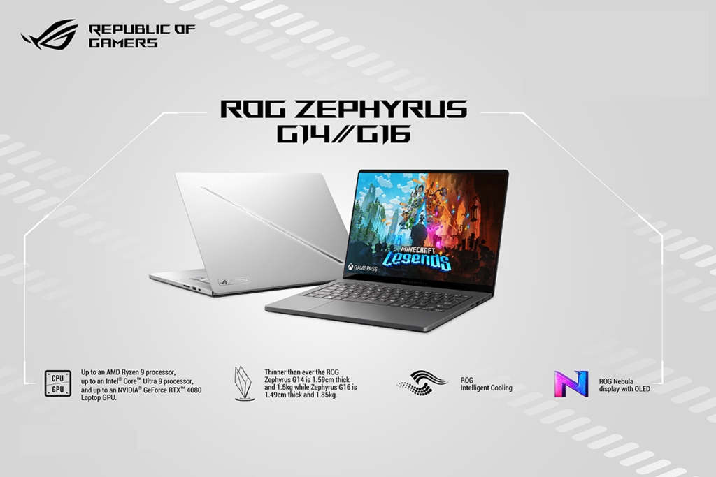 ASUS Republic of Gamers launches reimagined Zephyrus G Series laptops ...