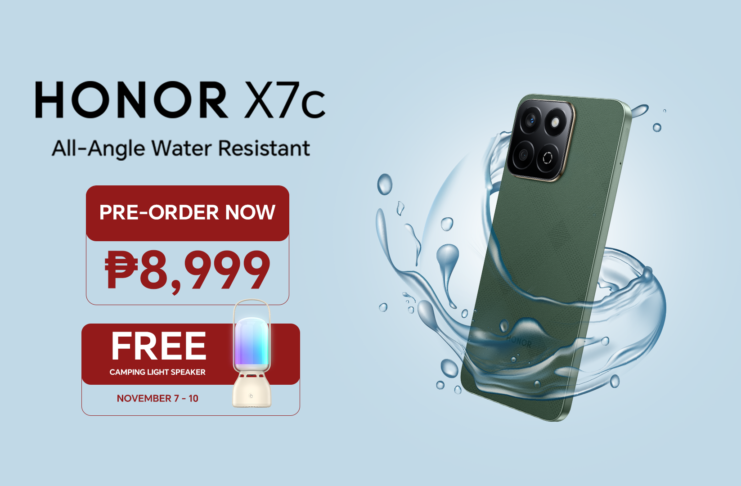 All-angle water-resistant HONOR X7c, NOW available for only ₱8,999.