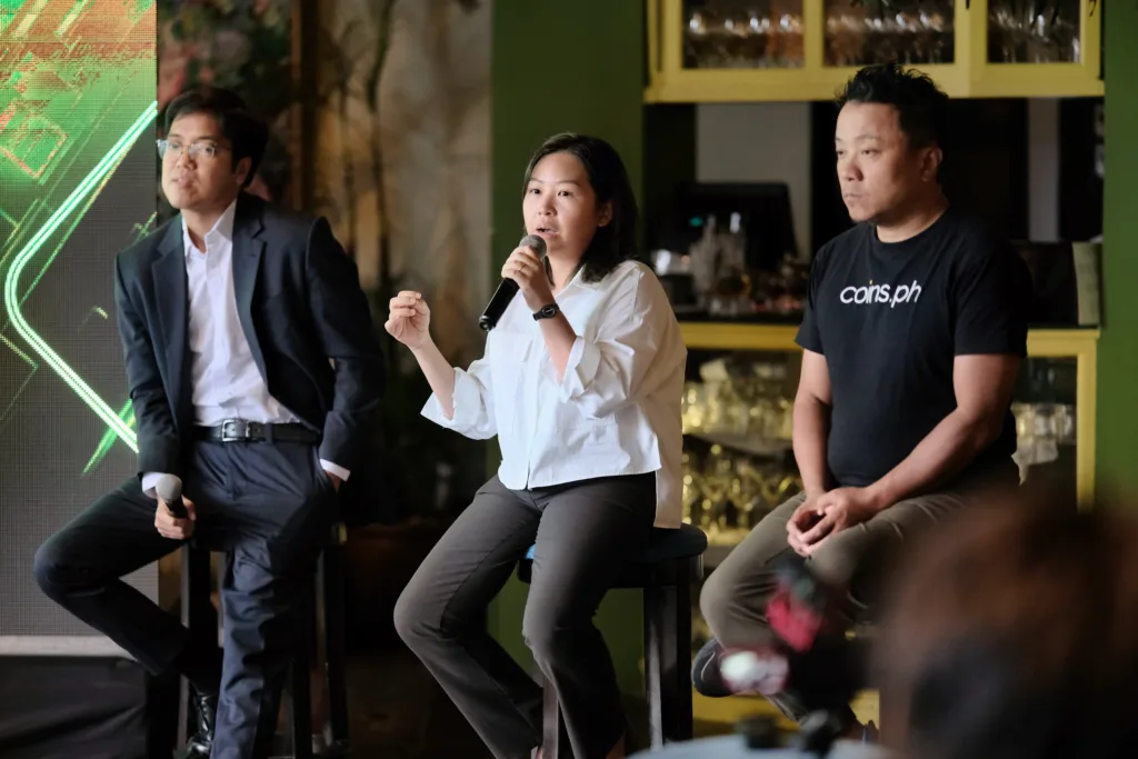 Play, Learn, and Work. M Law's partner for Innovation and Blockchain Atty. Nathan Marasigan from MLaw, YGG co-founder Beryl Li, and Coins.ph CEO Wei Zhou. Beryl Li explains how YGG is expanding beyond gaming into AI.